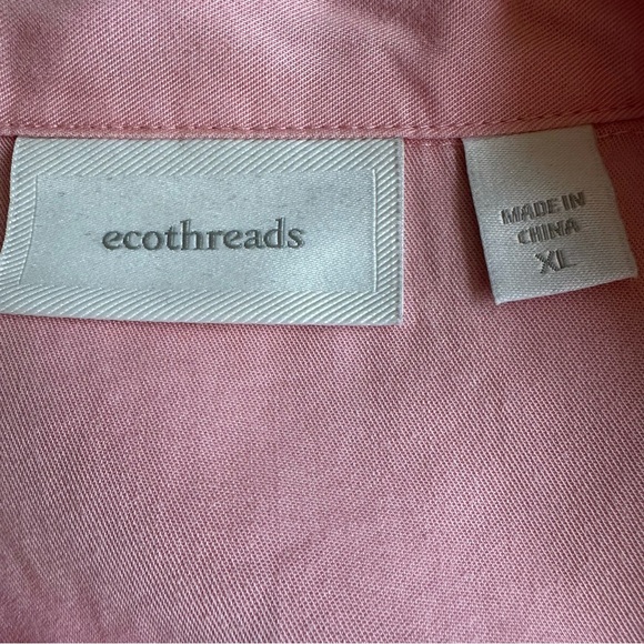 ecothreads | Women’s Light Pink Sleeveless Button Down Collared Top‎ Size XL EUC - Picture 3 of 5